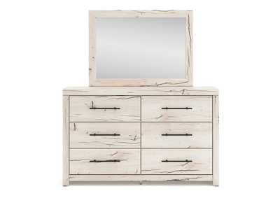 Lawroy King Panel Storage Bed with Mirrored Dresser,Signature Design By Ashley