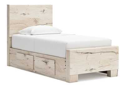 Lawroy Twin Panel Bed with Mirrored Dresser,Signature Design By Ashley