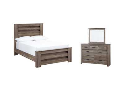 Image for Zelen Full Panel Bed, Dresser and Mirror