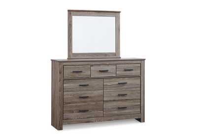 Zelen Queen Panel Bed with Mirrored Dresser,Signature Design By Ashley