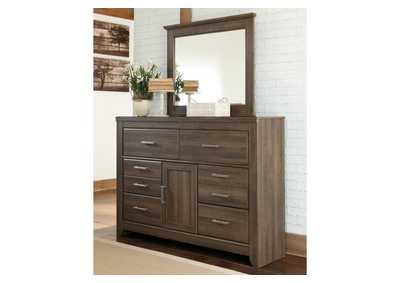 Juararo California King Poster Bed, Dresser, Mirror, Chest and 2 Nightstands,Signature Design By Ashley