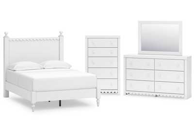 Mollviney Full Panel Bed with Mirrored Dresser and Chest,Signature Design By Ashley