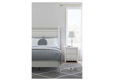 Mollviney Full Panel Storage Bed with Mirrored Dresser and 2 Nightstands,Signature Design By Ashley