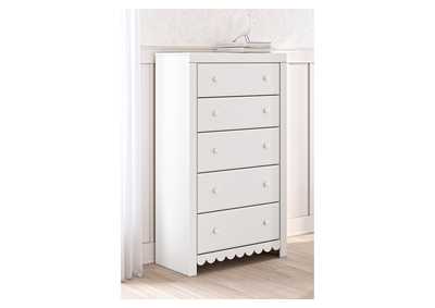 Mollviney Twin Panel Headboard with Mirrored Dresser and Chest,Signature Design By Ashley