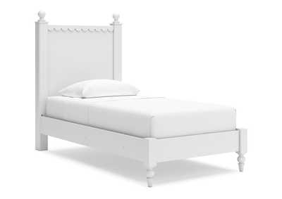 Mollviney Twin Panel Bed with Mirrored Dresser, Chest and 2 Nightstands,Signature Design By Ashley