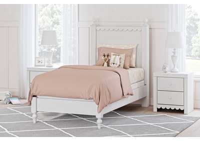 Mollviney Twin Panel Bed with Nightstand,Signature Design By Ashley