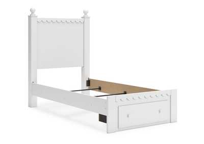 Mollviney Twin Panel Storage Bed with Mirrored Dresser and Chest,Signature Design By Ashley