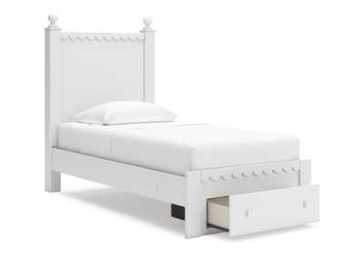 Mollviney Twin Panel Storage Bed with Mirrored Dresser and Chest,Signature Design By Ashley