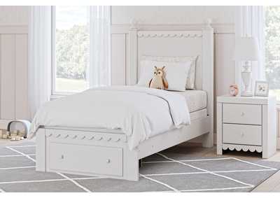 Mollviney Twin Panel Storage Bed with Mirrored Dresser,Signature Design By Ashley