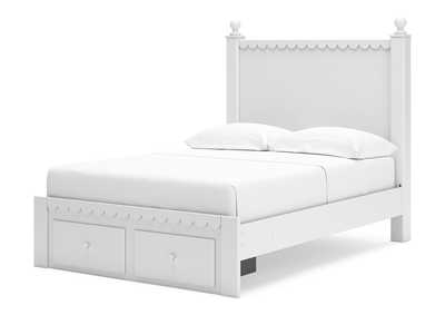 Mollviney Full Panel Storage Bed with Mirrored Dresser, Chest and Nightstand,Signature Design By Ashley