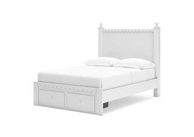 Mollviney Full Panel Storage Bed with Mirrored Dresser and Chest,Signature Design By Ashley