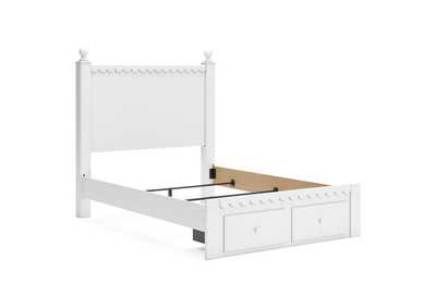 Mollviney Full Panel Storage Bed with Mirrored Dresser and Chest,Signature Design By Ashley