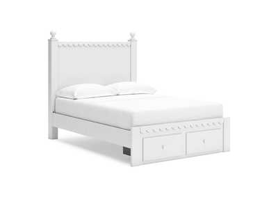 Mollviney Full Panel Storage Bed with Mirrored Dresser and Chest,Signature Design By Ashley