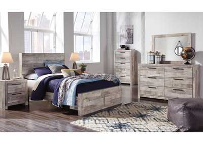 Effie Full Panel Bed with 2 Storage Drawers with Mirrored Dresser, Chest and Nightstand,Signature Design By Ashley