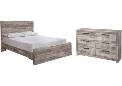 Effie Queen Panel Bed with 2 Storage Drawers with Dresser,Signature Design By Ashley