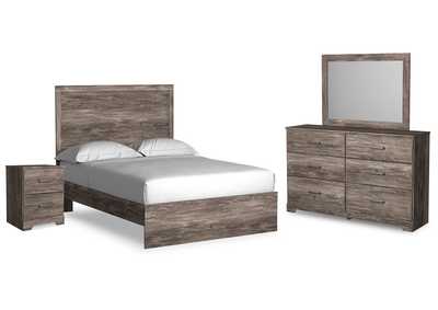 Ralinksi Full Panel Bed with Mirrored Dresser and Nightstand,Signature Design By Ashley