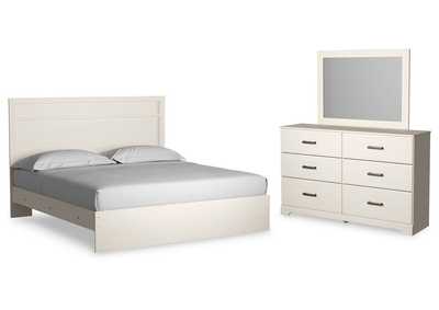 Stelsie King Panel Bed with Mirrored Dresser,Signature Design By Ashley