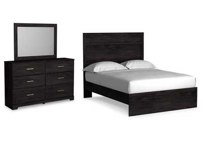 Belachime Full Panel Bed with Mirrored Dresser,Signature Design By Ashley