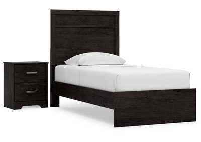 Belachime Twin Panel Bed with Nightstand,Signature Design By Ashley