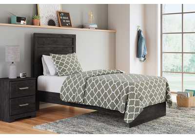 Belachime Twin Panel Bed with Mirrored Dresser and Nightstand,Signature Design By Ashley