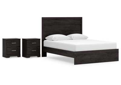 Belachime Queen Panel Bed with 2 Nightstands,Signature Design By Ashley