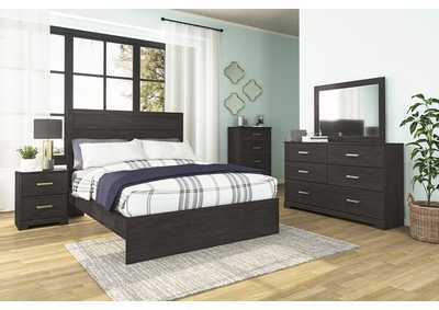 Belachime Queen Panel Bed with Mirrored Dresser and Chest,Signature Design By Ashley