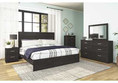 Belachime King Panel Bed with Mirrored Dresser and Chest,Signature Design By Ashley