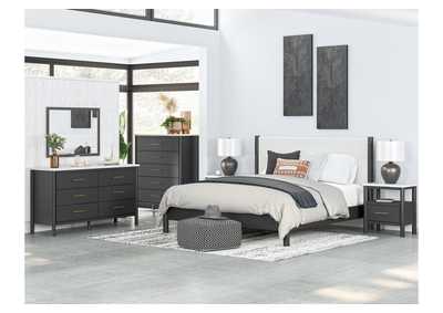 Cadmori King Upholstered Panel Bed,Signature Design By Ashley