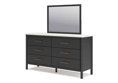 Cadmori Queen Upholstered Panel Bed with Mirrored Dresser and Nightstand,Signature Design By Ashley