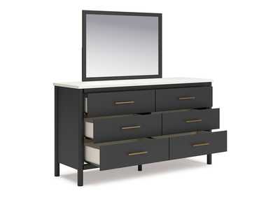 Cadmori King Upholstered Panel Bed with Mirrored Dresser, Chest and Nightstand,Signature Design By Ashley