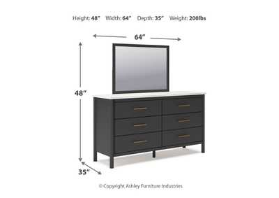 Cadmori King Upholstered Panel Bed with Mirrored Dresser, Chest and Nightstand,Signature Design By Ashley