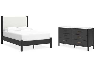 Cadmori Full Upholstered Panel Bed with Dresser,Signature Design By Ashley