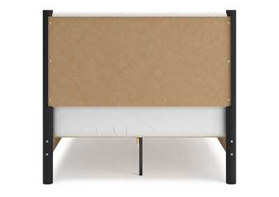 Cadmori Full Upholstered Panel Bed with Mirrored Dresser,Signature Design By Ashley