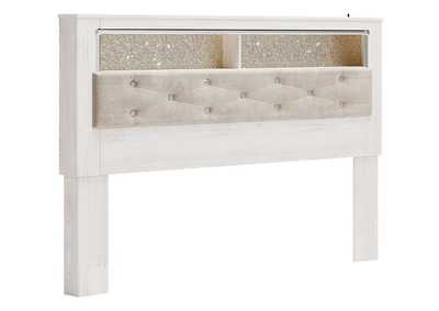 Altyra King Bookcase Headboard Bed with Mirrored Dresser, Chest and Nightstand,Signature Design By Ashley