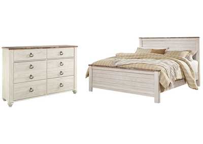Image for Willowton King Panel Bed with Dresser