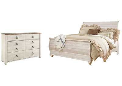 Image for Willowton King Sleigh Bed with Dresser
