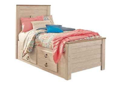 Image for Willowton Twin Panel Bed with 2 Storage Drawers