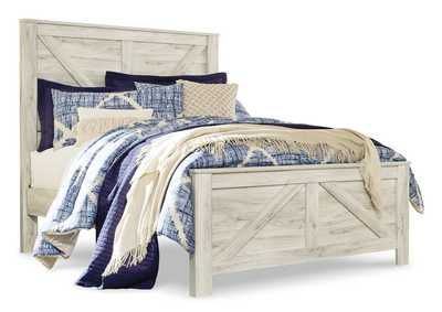Bellaby Queen Crossbuck Panel Bed with Mirrored Dresser and Chest,Signature Design By Ashley