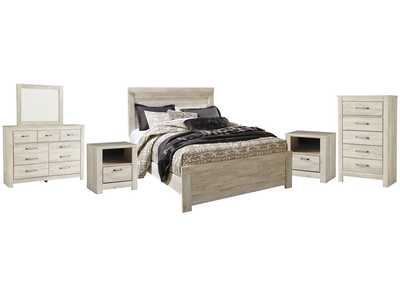 Bellaby Queen Panel Bed with Mirrored Dresser, Chest and 2 Nightstands,Signature Design By Ashley