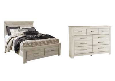 Bellaby Queen Platform Bed with 2 Storage Drawers with Dresser,Signature Design By Ashley