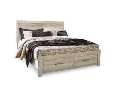 Bellaby King Platform Bed with 2 Storage Drawers with Mirrored Dresser and 2 Nightstands,Signature Design By Ashley