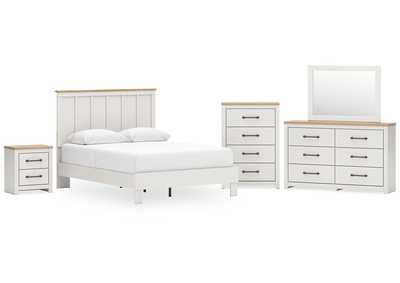 Image for Linnocreek Queen Panel Bed with Mirrored Dresser, Chest and Nightstand