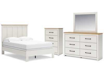 Image for Linnocreek Full Panel Bed with Mirrored Dresser and Chest