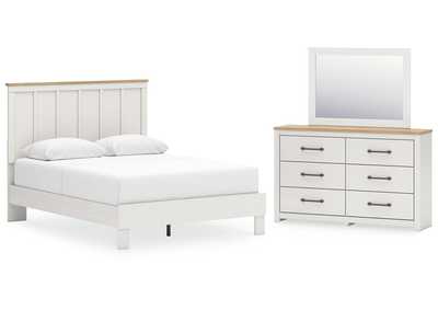 Image for Linnocreek Queen Panel Bed with Mirrored Dresser