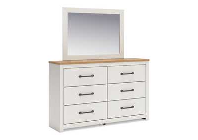 Linnocreek King Panel Bed with Mirrored Dresser and Nightstand,Benchcraft