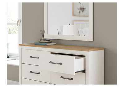 Linnocreek Full Panel Bed with Mirrored Dresser,Benchcraft