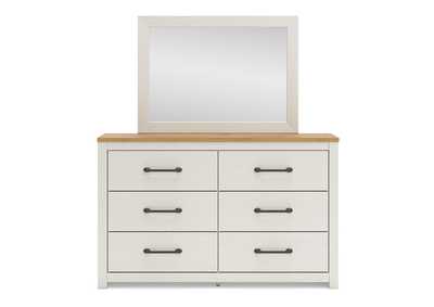 Linnocreek Full Panel Bed with Mirrored Dresser,Benchcraft