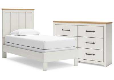 Linnocreek Twin Panel Bed with Dresser