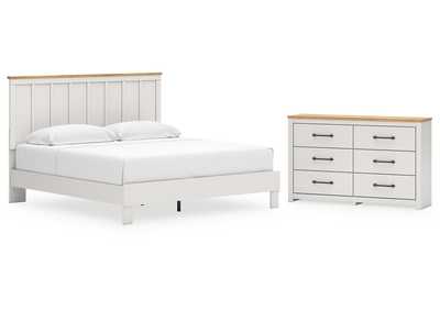 Linnocreek King Panel Bed with Dresser