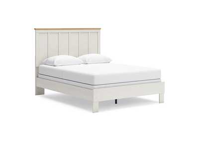 Linnocreek Queen Panel Bed with Mirrored Dresser and Chest,Benchcraft